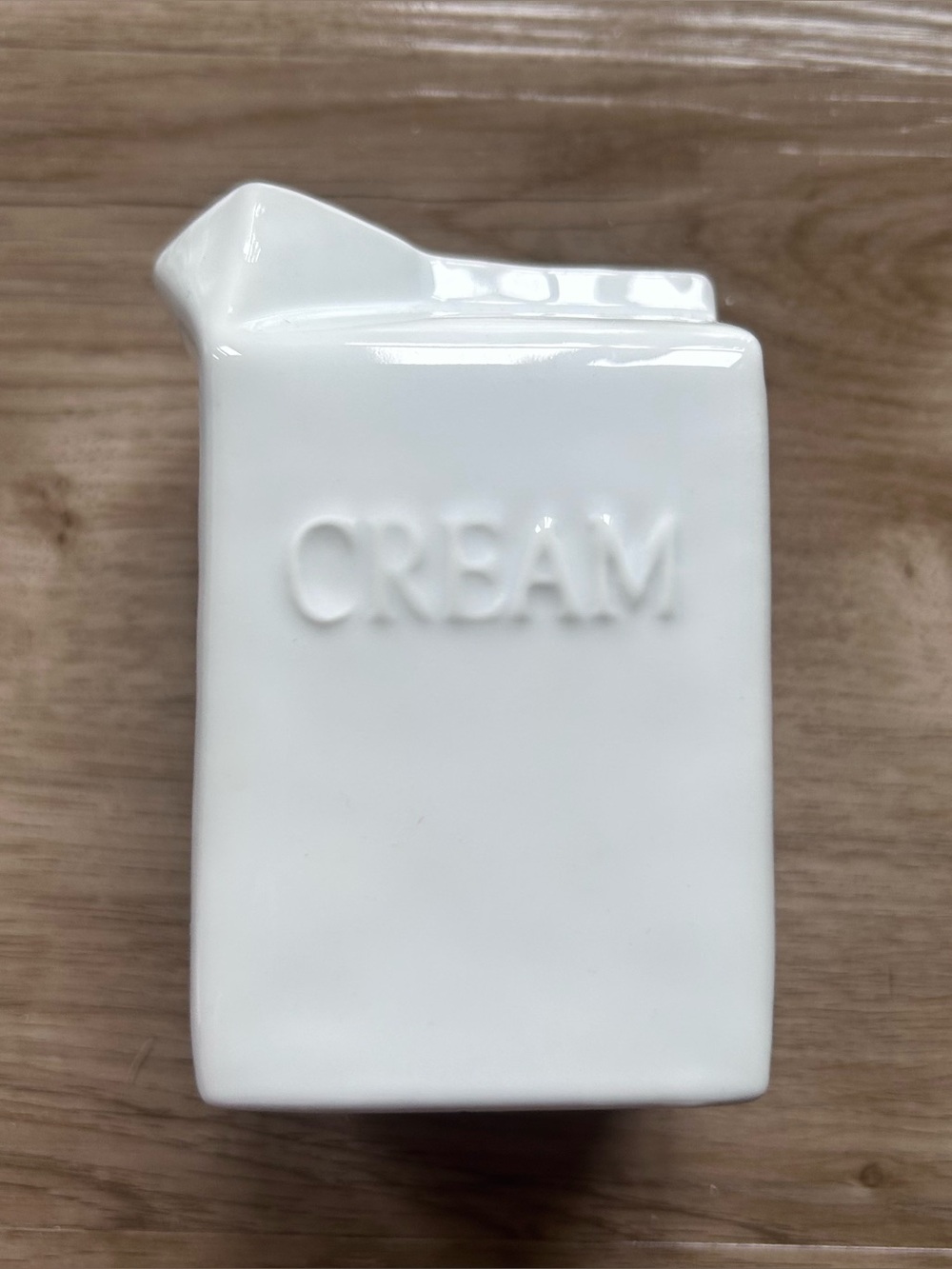 White Ceramic 'CREAM' Mini Pitcher - Home Accents
